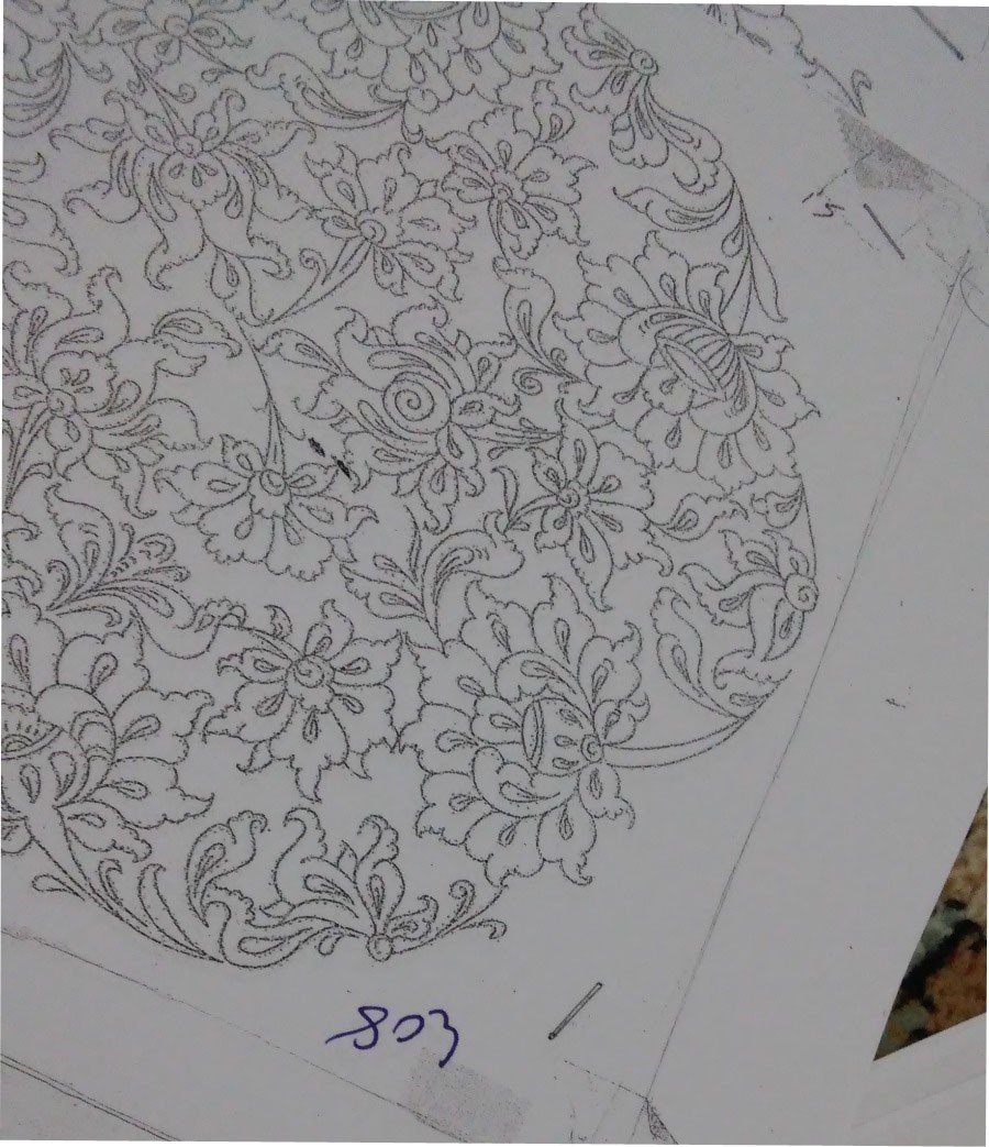 NO.408 TABAK DESEN 18cm Tabak