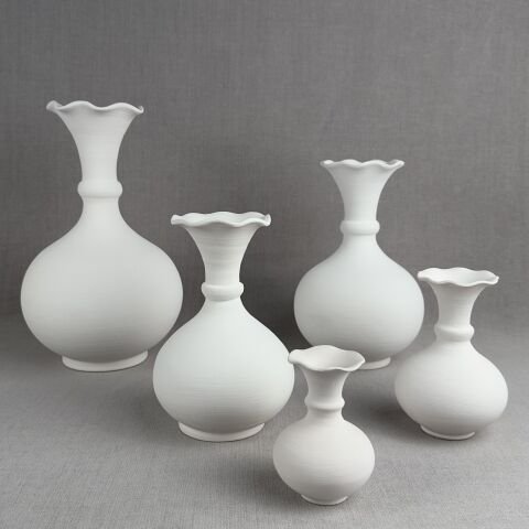 25cm Rölyef Gözyaşı Vazo