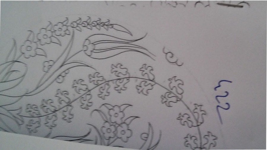 NO.422 TABAK DESEN 18cm Tabak