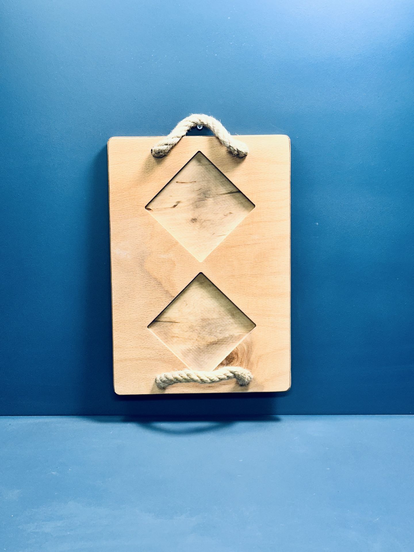 2 Karolu Ahşap Sunum Tepsisi