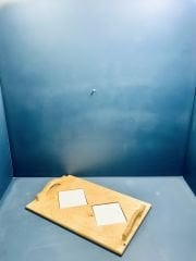 2 Karolu Ahşap Sunum Tepsisi