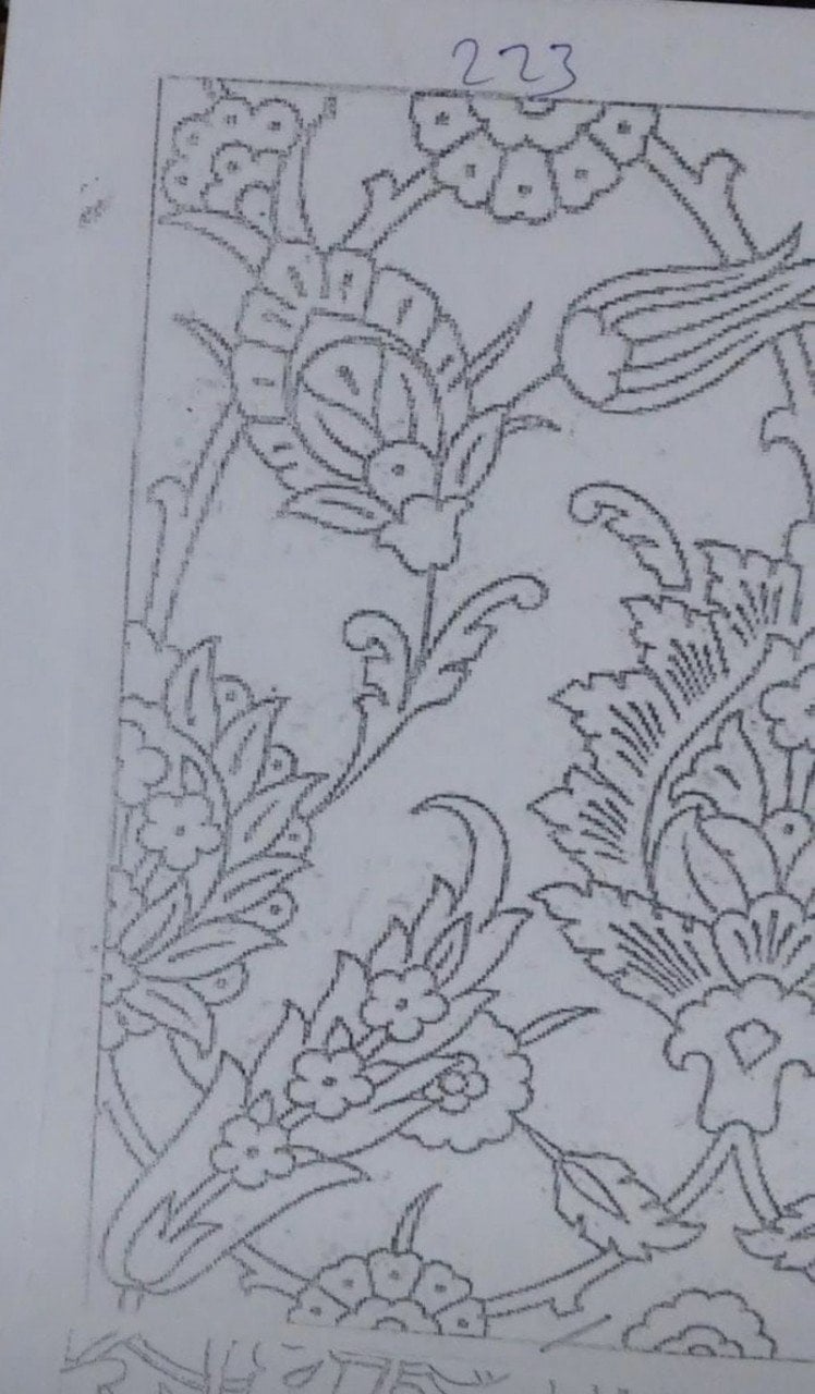 NO.223 KARO DESEN 20 X 20cm