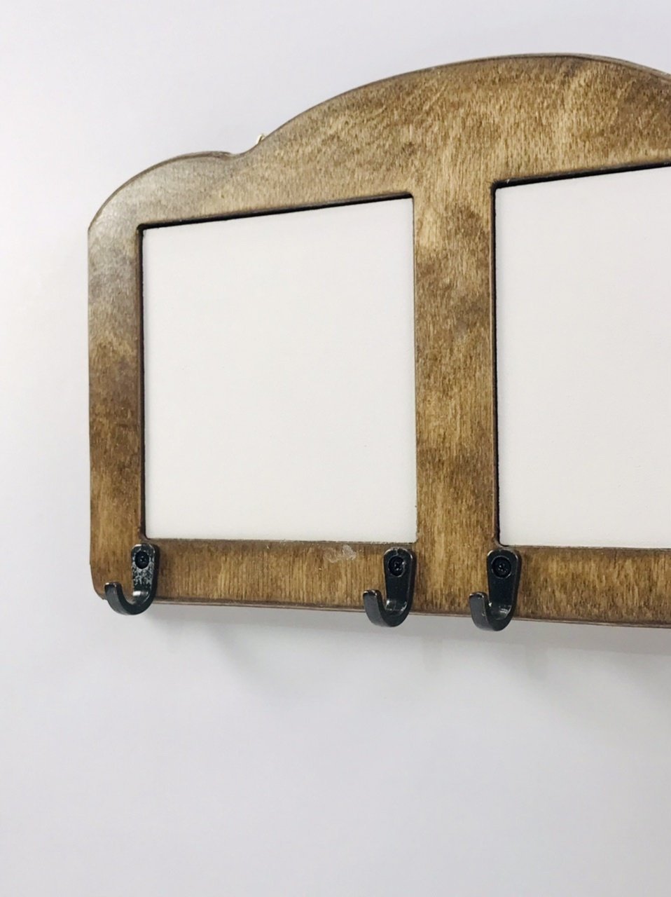 Ahşap Anahtar Askısı Çift Karolu