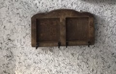 Ahşap Anahtar Askısı Çift Karolu