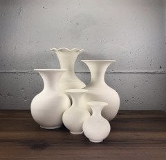 30cm Geniş Rölyefli Vazo