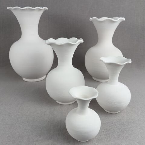 30cm Geniş Rölyefli Vazo