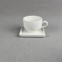 Nescafe Kahve Sunum Takımı Kare Tabak - Geniş Fincan