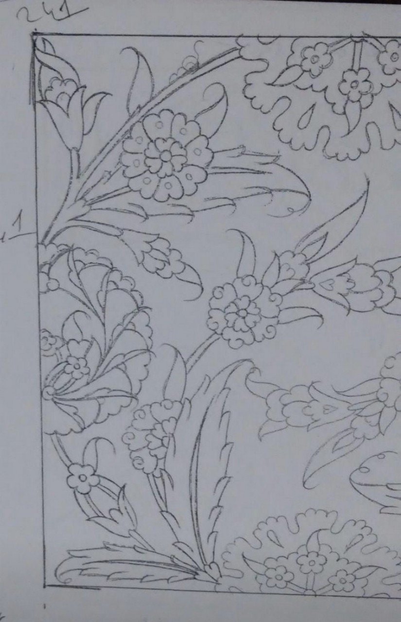 NO.241 KARO DESEN 20 X 20cm