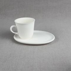 Nescafe Kahve Sunum Takımı Oval Tabak - Klasik Fincan