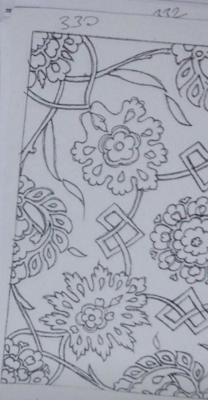 NO.330 KARO DESEN 25 X 25cm