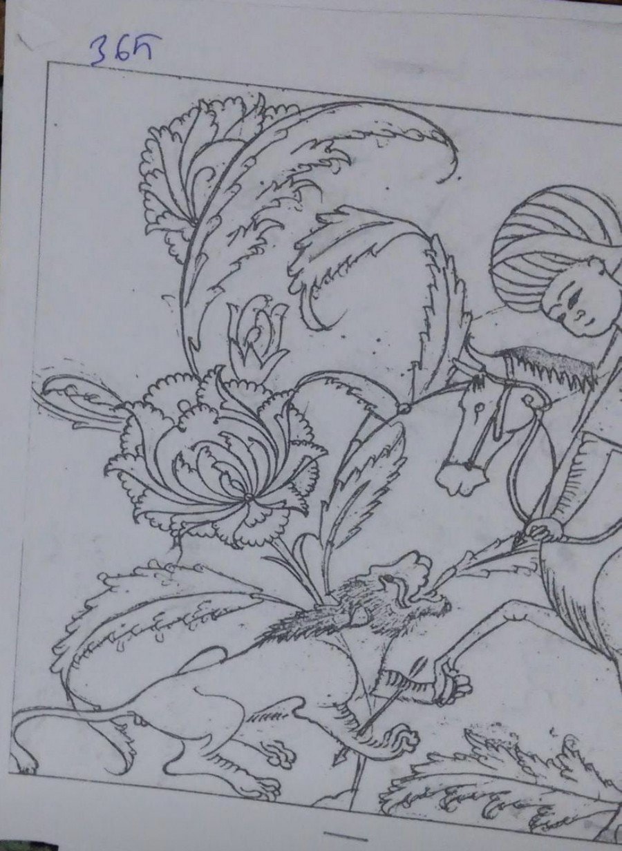 NO.365 KARO DESEN 20 X 20cm