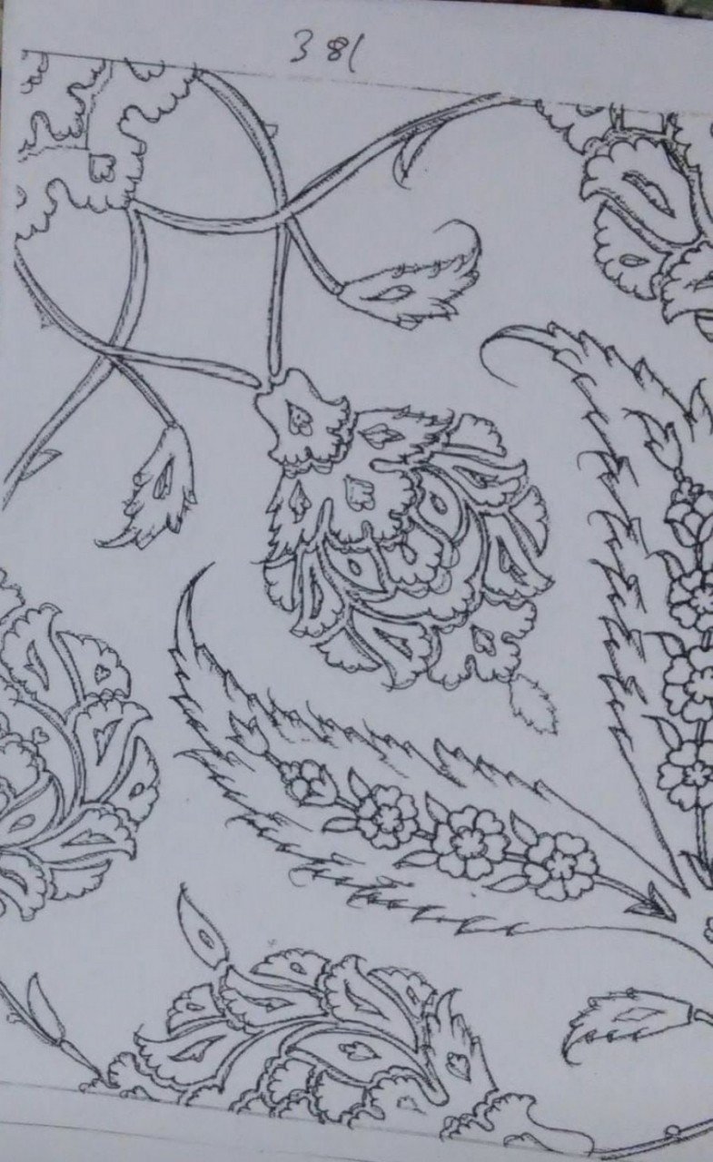 NO.381 KARO DESEN 25 X 25cm