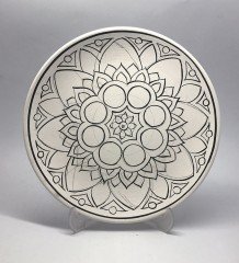 Mandala Model-3 25cm Tahrirli Tabak