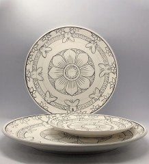 Mandala Model-4 18cm Tahrirli Tabak