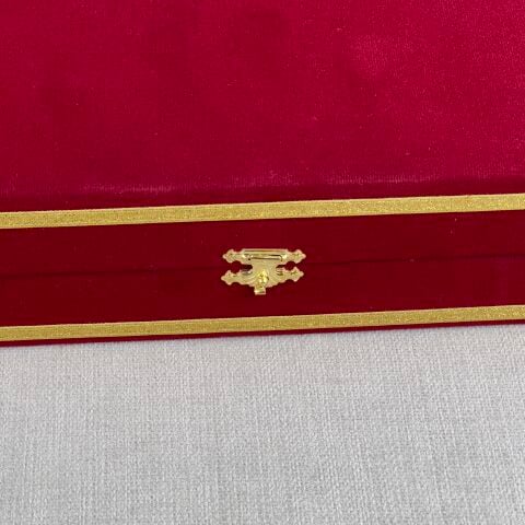 18cm Tabak Kadife Kutu Siyah