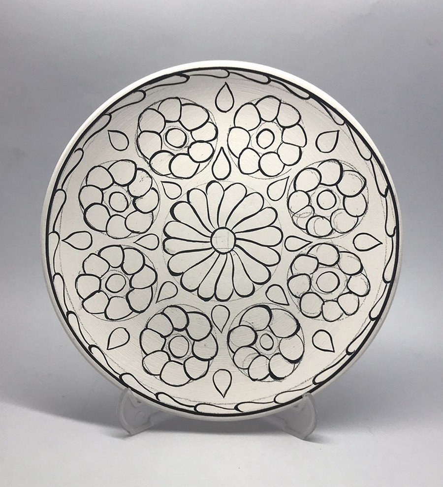 Mandala Model-5 25cm Tahrirli Tabak