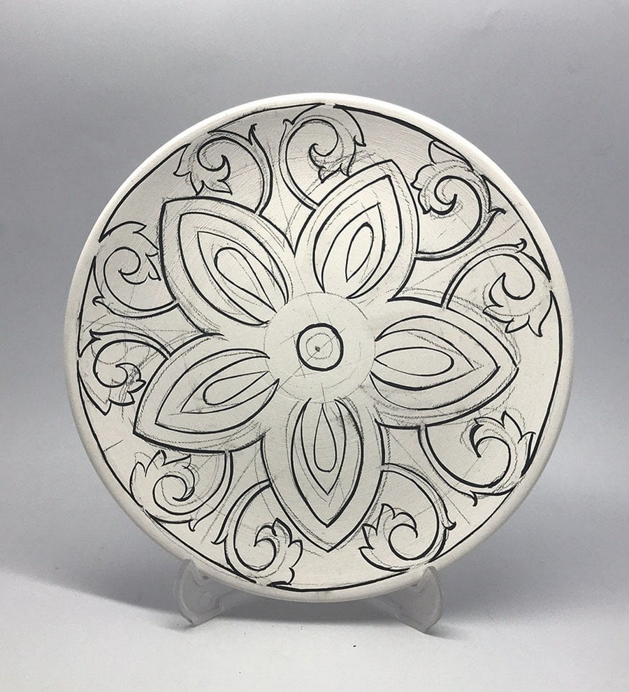 Mandala Model-7 18cm Tahrirli Tabak