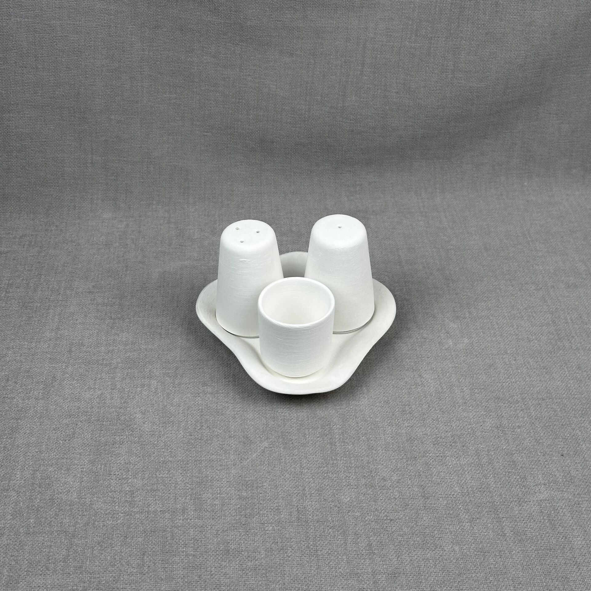 Üçgen Tepsili Tuz-Biber-Kürdanlık