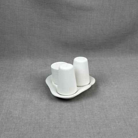 Üçgen Tepsili Tuz-Biber-Kürdanlık