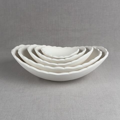 22cm Kayık Rölyef Kase