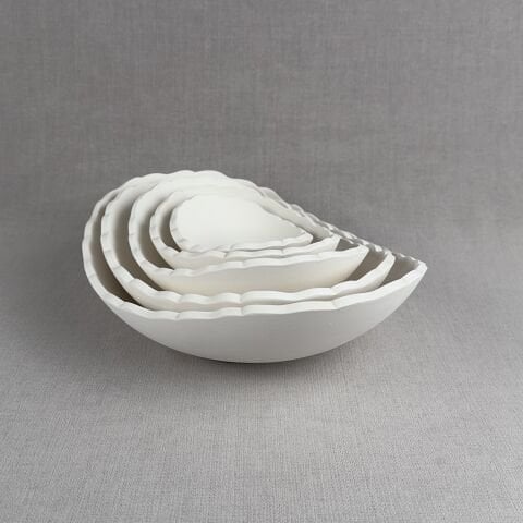 22cm Kayık Rölyef Kase