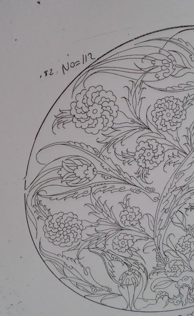 NO.112 TABAK DESEN 25cm Tabak