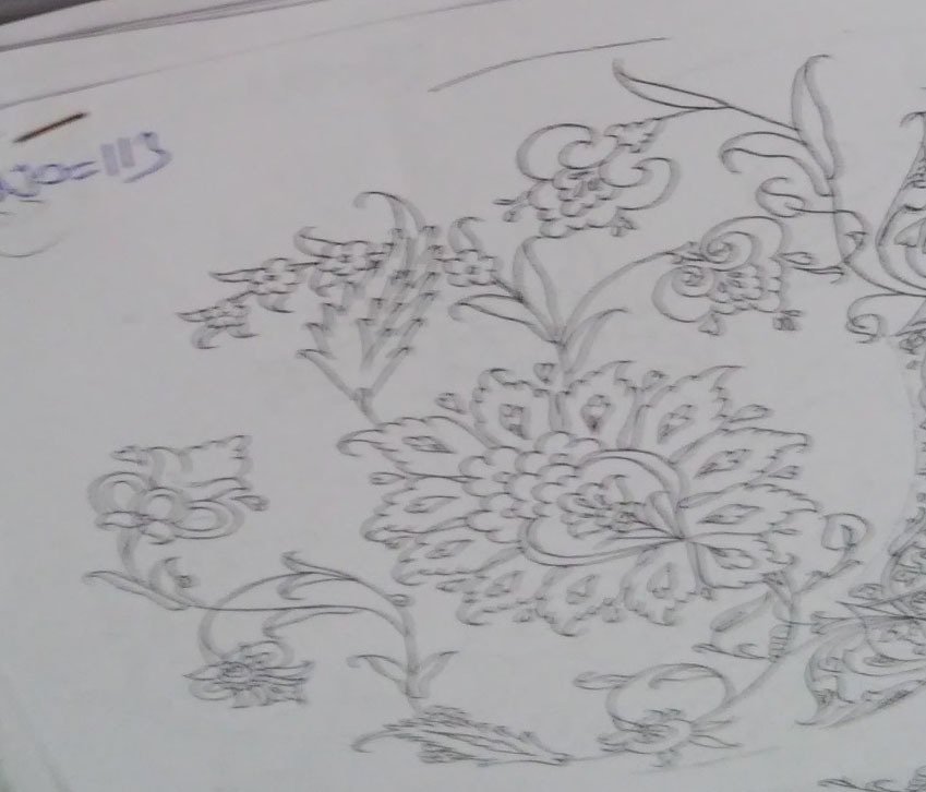 NO.113TABAK DESEN 18cm Tabak