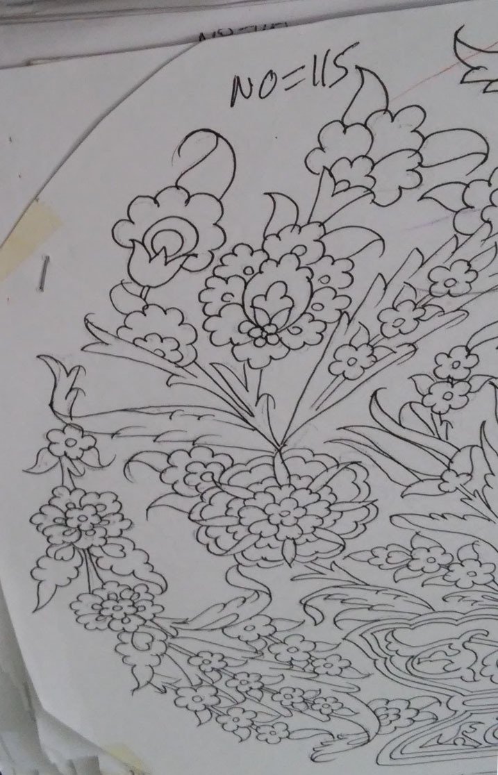 NO.115 TABAK DESEN 30cm Tabak