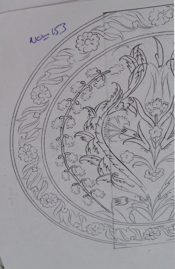 NO.153 TABAK DESEN 30cm Tabak