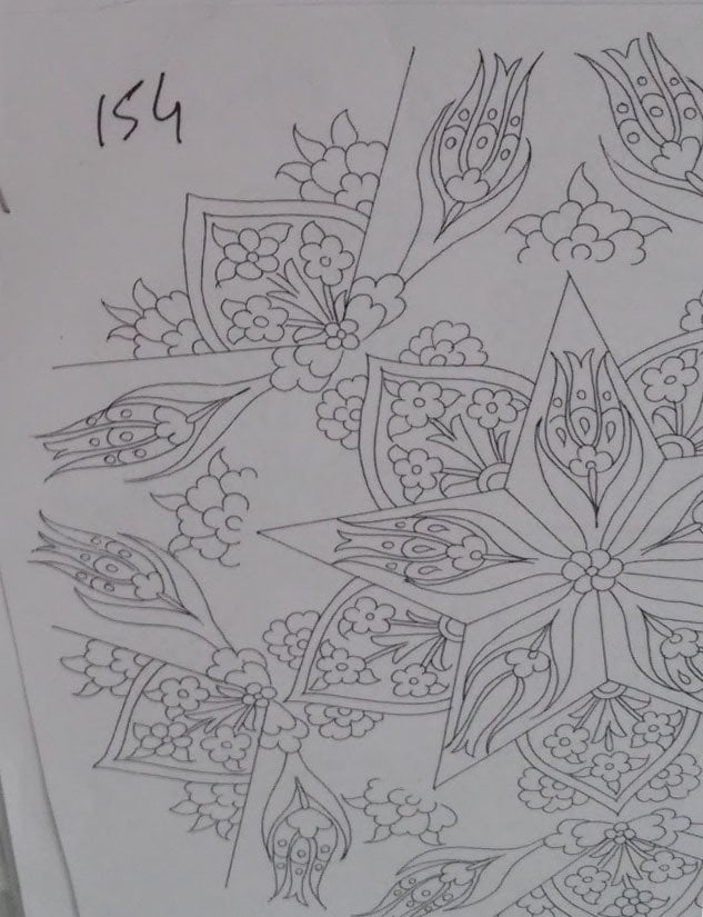 NO.154 TABAK DESEN 30cm Tabak