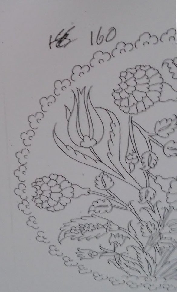 NO.160 TABAK DESEN 25cm Tabak