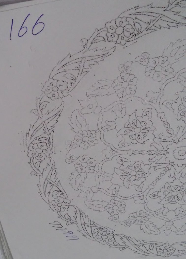 NO.166 TABAK DESEN 30cm Tabak