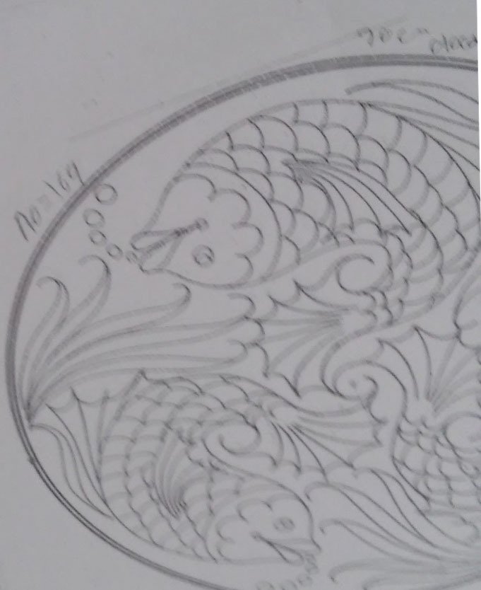 NO.169 TABAK DESEN 18cm Tabak