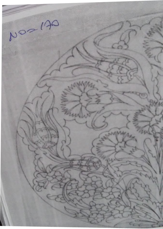 NO.170 TABAK DESEN 30cm Tabak