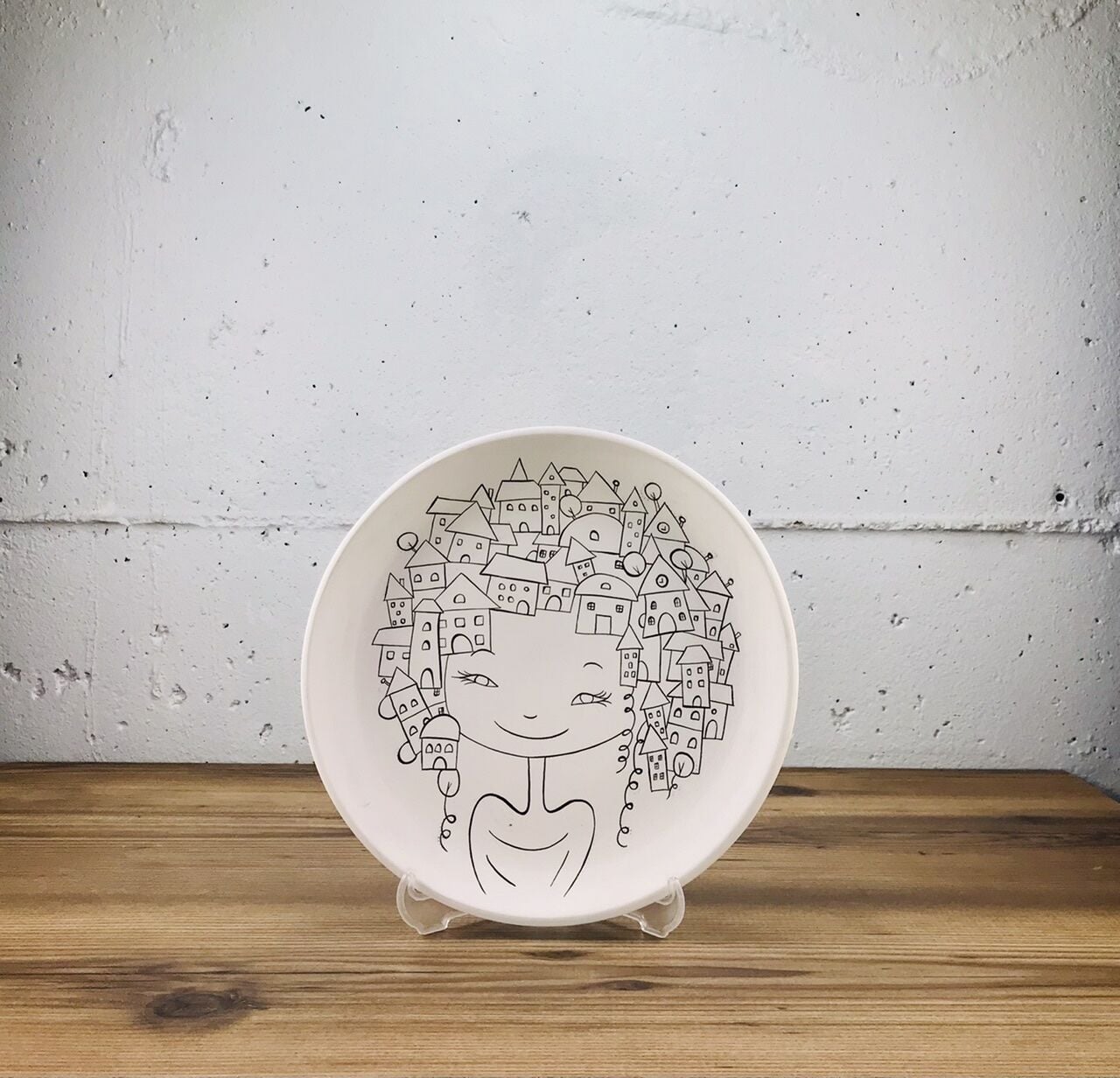 Ev Hanım Tahrirli Tabak 18cm Tahrirli Tabak