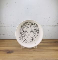 Yonca Hanım Tahrirli Tabak 18cm Tahrirli Tabak