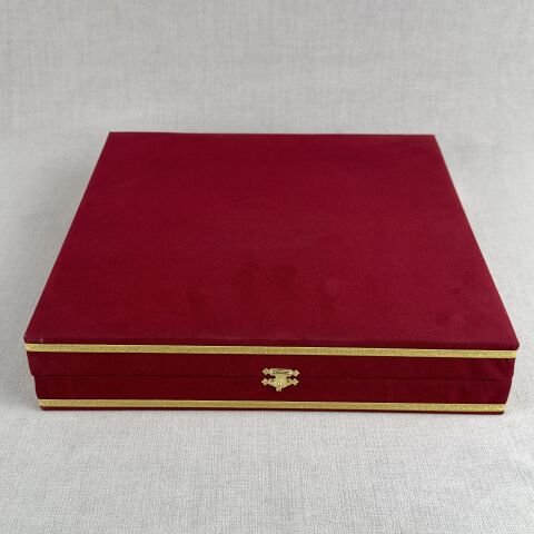 40cm Tabak Kadife Kutu Bordo