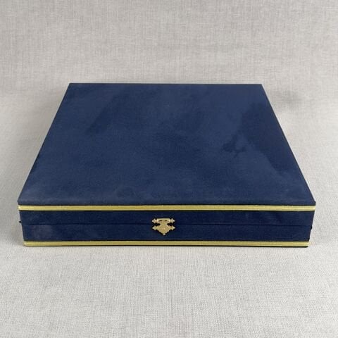 40cm Tabak Kadife Kutu Lacivert
