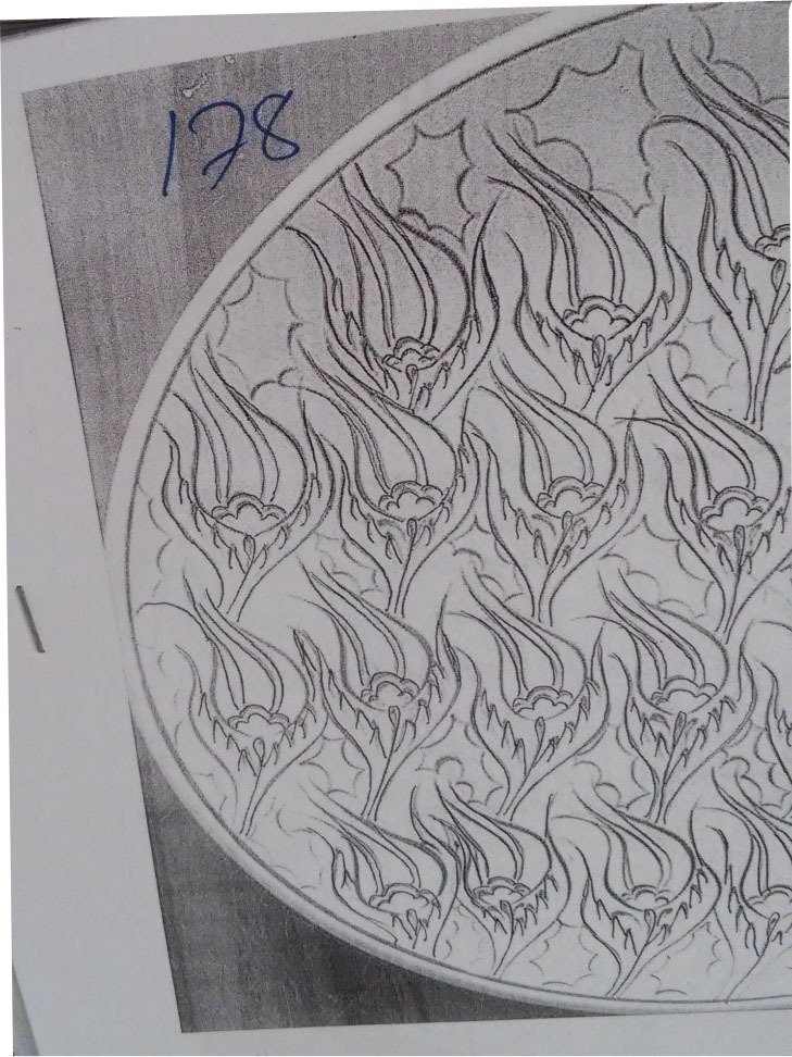 NO.178 TABAK DESEN 30cm Tabak