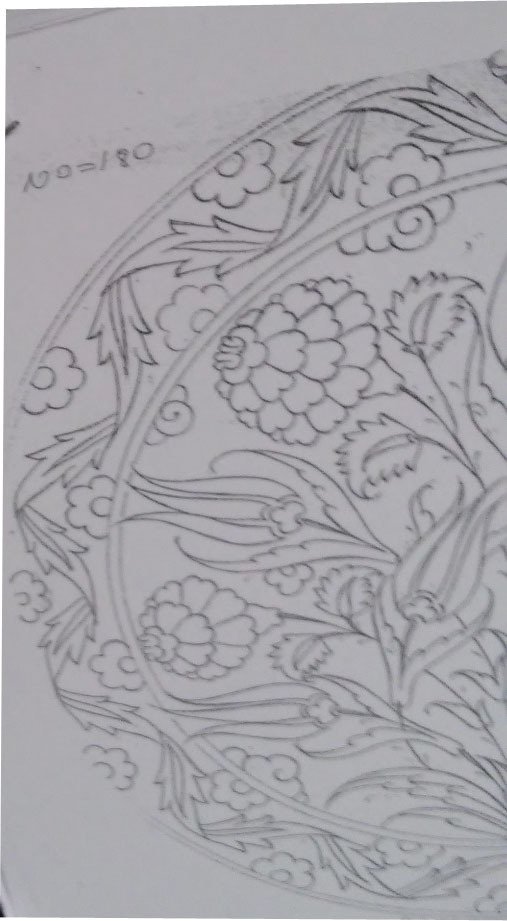 NO.180 TABAK DESEN 30cm Tabak