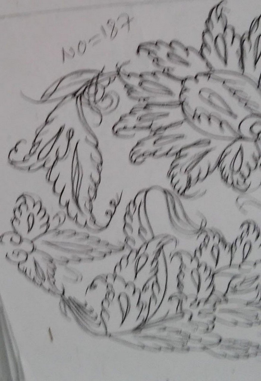 NO.187 TABAK DESEN 30cm Tabak