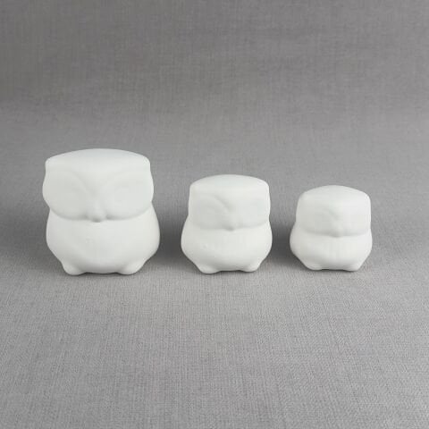 3 Boy Baykuş Biblo