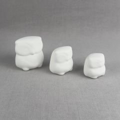 3 Boy Baykuş Biblo
