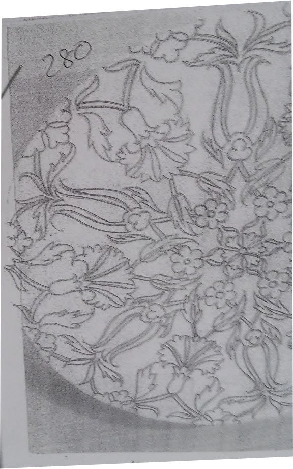 NO.280 TABAK DESEN 18cm Tabak