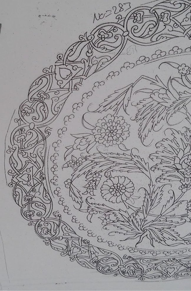 NO.283 TABAK DESEN 30cm Tabak