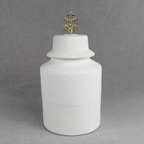 25cm Silindir Kavanoz - Metal Saplı