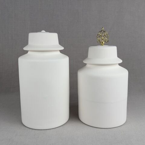 25cm Silindir Kavanoz - Metal Saplı