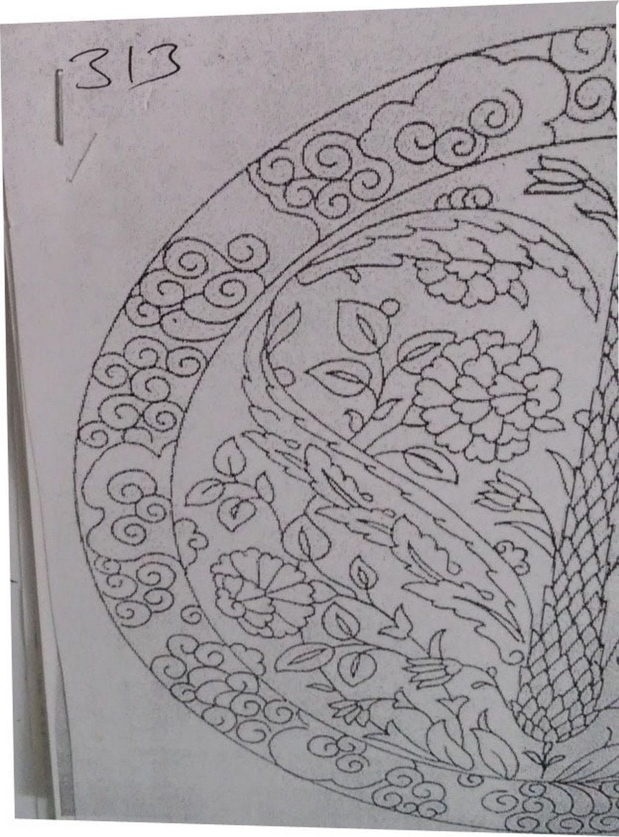 NO.313 TABAK DESEN 18cm Tabak