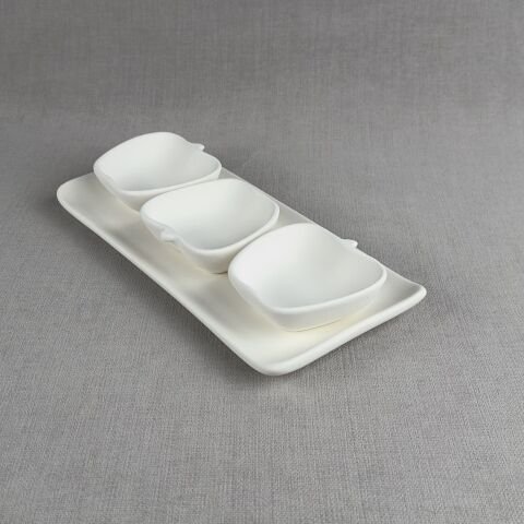 3 lü Apple Sunumluk (Tepsili)