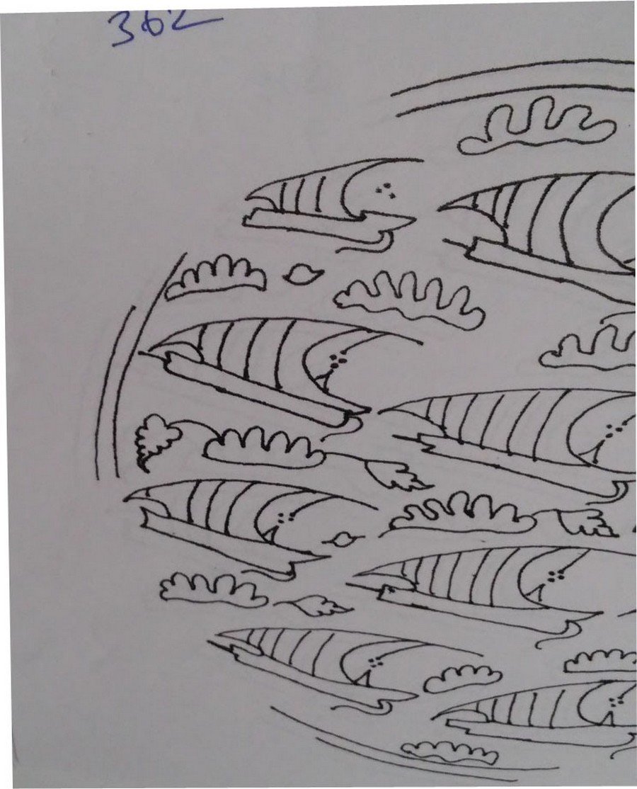 NO.362 TABAK DESEN 18cm Tabak